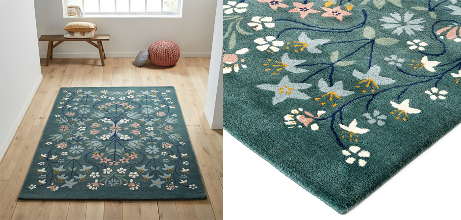 Ковер Floral Pattern 100% шерсть Ковер Floral Pattern 100% шерсть - Loft-Concept в Санкт-петербурге