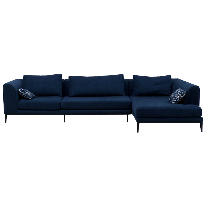 Угловой диван Ferguson Deep Blue Sofa Темно-синий в Санкт-петербурге | Loft Concept 