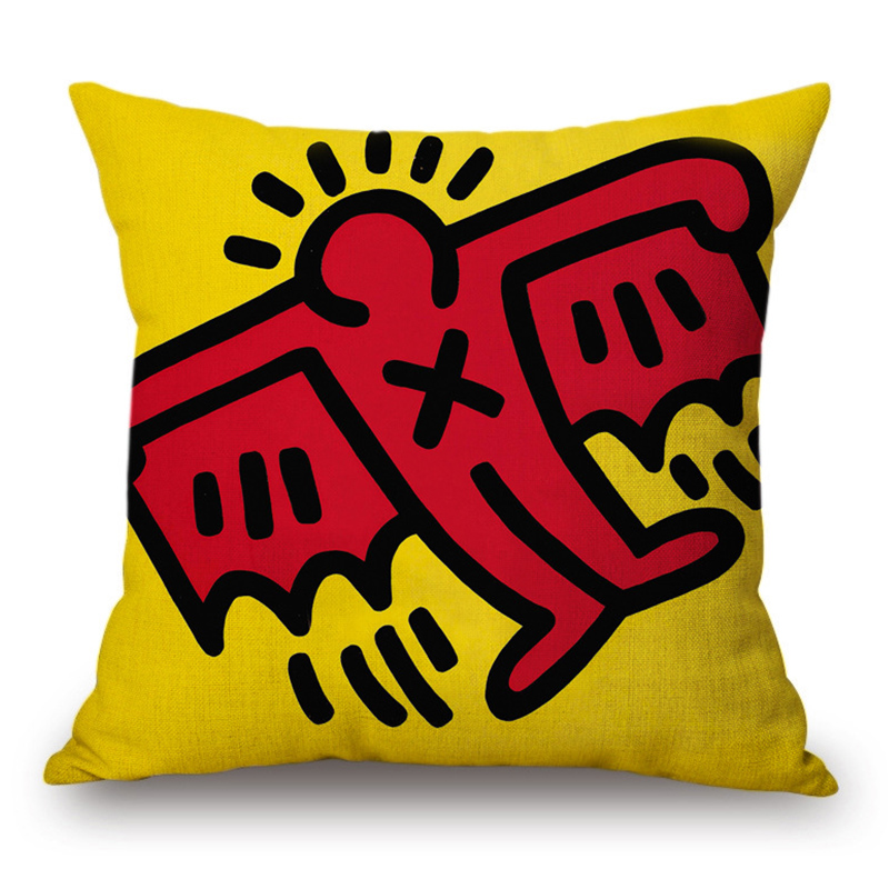 Подушка Keith Haring 18 Мульти в Санкт-петербурге | Loft Concept 