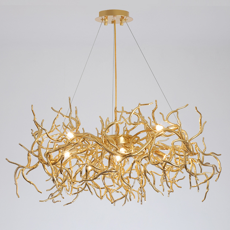 Люстра Felicite Gold Branches Chandelier Золотой в Санкт-петербурге | Loft Concept 