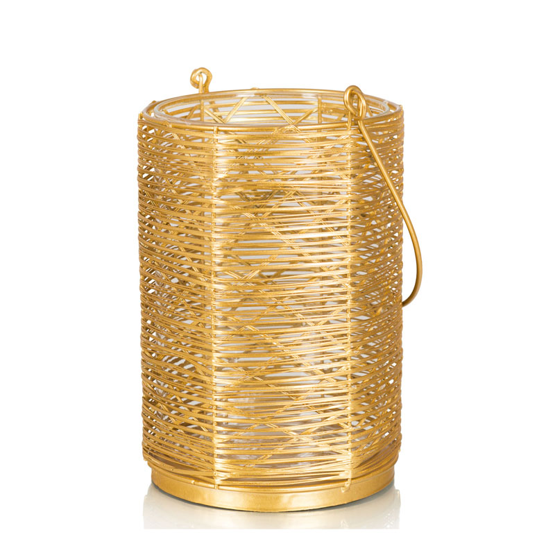 Подсвечник Gold Wicker Candlestick Золотой в Санкт-петербурге | Loft Concept 