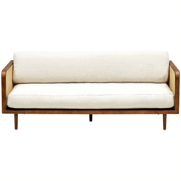 Диван Rattan Decor Sofa Ivory ivory ( слоновая кость ) Коричневый в Санкт-петербурге | Loft Concept 