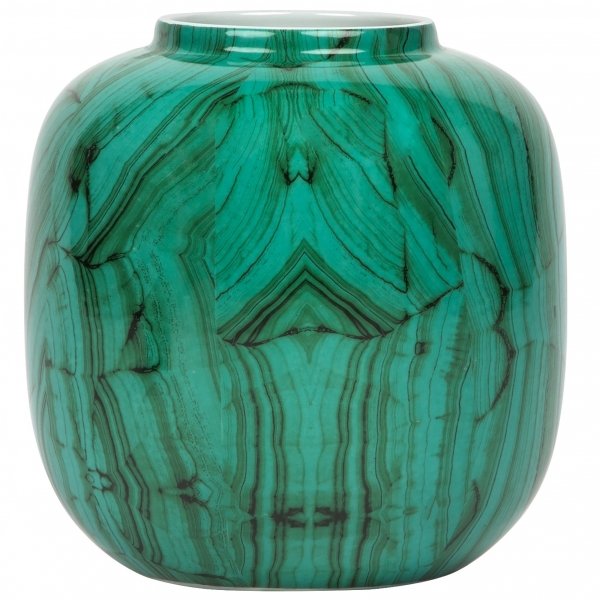 Ваза Malachite Vase Low Малахит в Санкт-петербурге | Loft Concept 