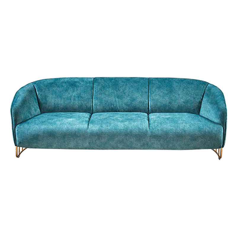 Диван Turquoise Ripples Sofa Бирюзовый Латунь в Санкт-петербурге | Loft Concept 