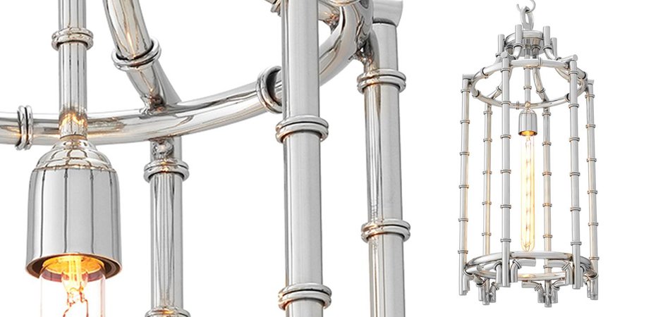 Люстра Eichholtz Lantern Vasco Steel - Loft-Concept в Санкт-петербурге