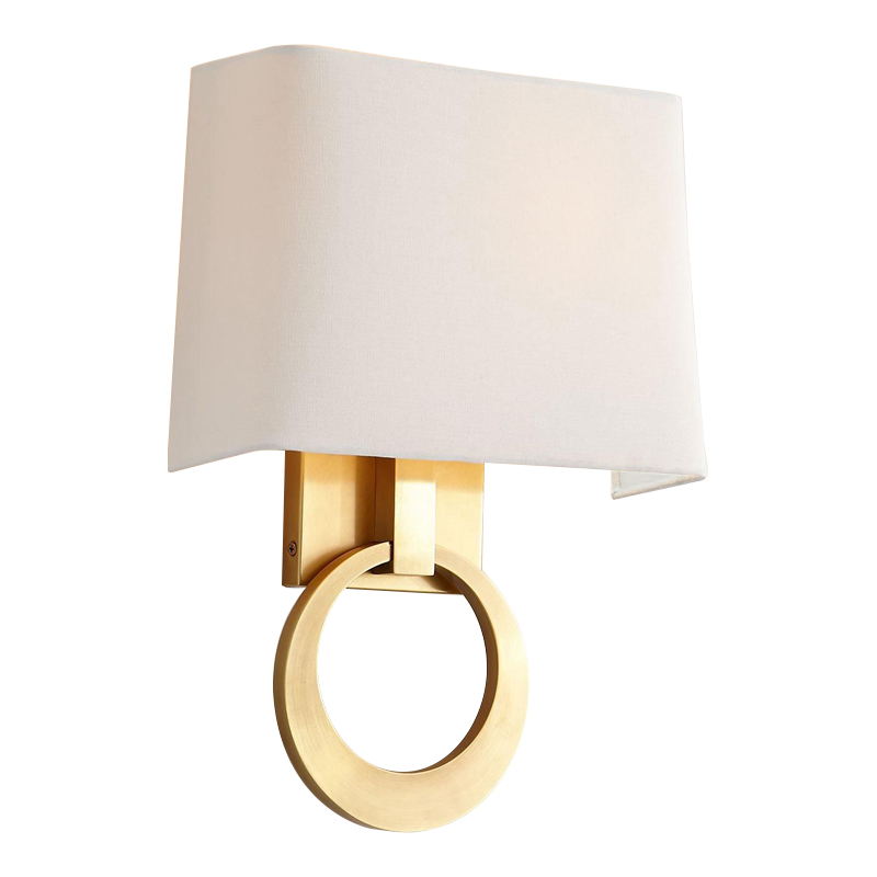 Бра Dana Sconce Brass Ring Латунь Белый в Санкт-петербурге | Loft Concept 