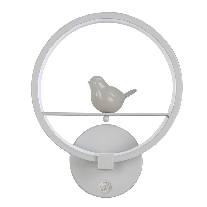 Бра Bird Ring Sconce white Белый в Санкт-петербурге | Loft Concept 