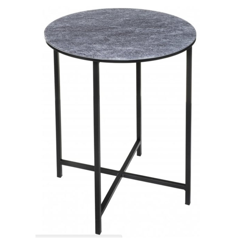 Приставной стол Zermatt Side Table round gray Серый (Gray) в Санкт-петербурге | Loft Concept 