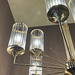 Люстра с 9-ю цилиндрическими стеклянными плафонами Jeanette варинант исполнения - 5 | Loft Concept в Санкт-петербурге