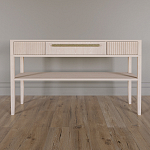 Дизайнерская Консоль с полкой и ящиком Primo Светлый дуб варинант исполнения - 1 | Loft Concept в Санкт-петербурге
