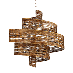 Люстра фактурная в виде спирали Enveloping Art варинант исполнения - 1 | Loft Concept в Санкт-петербурге