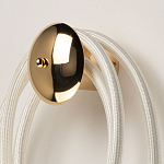 Бра с круглым золотистым основанием и белыми изогнутыми световыми линиями Luke Lampco Tracer Lamp варинант исполнения - 3 | Loft Concept в Санкт-петербурге