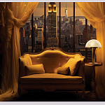 Настольная лампа c абажуром в форме купола из натурального камня  Heavenly Harmony варинант исполнения - 6 | Loft Concept в Санкт-петербурге