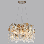 Люстра с декоративными подвесками из прозрачного стекла в форме монеток FAIRYTREE Light варинант исполнения - 4 | Loft Concept в Санкт-петербурге