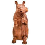Статуэтка деревянная в виде бегемота Hippopotamus of the World варинант исполнения - 2 | Loft Concept в Санкт-петербурге