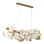 Люстра с белыми и золотистыми цветами G9 Dahlia Flowers Lamp варинант исполнения - 4 | Loft Concept в Санкт-петербурге