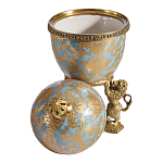 Шкатулка на величественных львах из фарфора с бронзовыми элементами Eden Garden варинант исполнения - 2 | Loft Concept в Санкт-петербурге