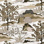 Ткань Velours landscape Beige пейзах N 1190 варинант исполнения - 2 | Loft Concept в Санкт-петербурге