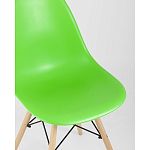 Пластиковый стул на ножках из массива бука Eames Light Green варинант исполнения - 2 | Loft Concept в Санкт-петербурге