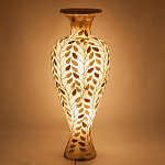 Торшер из перламутра в виде вазы Indonesian Vase варинант исполнения - 3 | Loft Concept в Санкт-петербурге