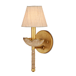 Бра из кованого железа с отделкой плетеной веревкой и сусальным золотом Parisian Style варинант исполнения - 1 | Loft Concept в Санкт-петербурге