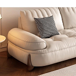 Диван кожаный с каркасом из массива дерева Furniture Medieval варинант исполнения - 3 | Loft Concept в Санкт-петербурге