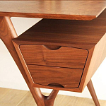 Письменный стол прямоугольный с 2-мя ящиками и полкой Idenontal варинант исполнения - 4 | Loft Concept в Санкт-петербурге