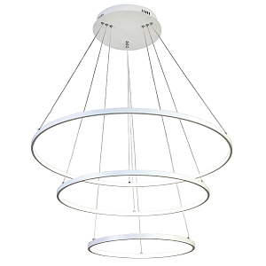 Люстра Ring Horizontal Trio white 80+60+40