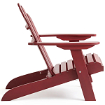 Уличное кресло из массива акации Adirondack Wooden Chair Red варинант исполнения - 4 | Loft Concept в Санкт-петербурге