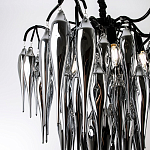 Люстра со стеклянными подвесками дымчатого цвета Ambre Glass Chandelier 70 варинант исполнения - 2 | Loft Concept в Санкт-петербурге