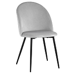 Мягкий стул в сером велюре Miruna Chair варинант исполнения - 1 | Loft Concept в Санкт-петербурге