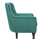 Кресло с мягкой обивкой из велюра на 4-х ножках из массива березы Scarlett Armchair green варинант исполнения - 2 | Loft Concept в Санкт-петербурге