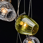 Люстра каскадная с 5-ю разноцветными стеклянными плафонами Kaleido варинант исполнения - 10 | Loft Concept в Санкт-петербурге