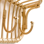 Настенная вешалка из ротанга с полкой Willa Wall Shelf Hanger варинант исполнения - 3 | Loft Concept в Санкт-петербурге