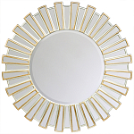 Зеркало круглое с лучами из зеркальных фацетов Silver Facet варинант исполнения - 1 | Loft Concept в Санкт-петербурге