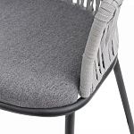 Стул барный с декоративным плетением на спинке и подлокотниках Chair Weave варинант исполнения - 7 | Loft Concept в Санкт-петербурге