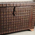 Большой Этнический сундук с металлическим декором  варинант исполнения - 2 | Loft Concept в Санкт-петербурге