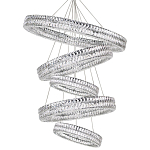 Вертикальная Композиция из круглых Хрустальных светильников Elizabeth Хром варинант исполнения - 1 | Loft Concept в Санкт-петербурге