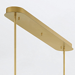 Подвесной светильник линейный золотого цвета с длинной цилиндрической стеклянной трубкой Eurofase варинант исполнения - 8 | Loft Concept в Санкт-петербурге