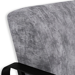 Кресло серый велюр с жесткими подлокотниками на полозьях Ashton варинант исполнения - 5 | Loft Concept в Санкт-петербурге