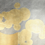 Обои ручная роспись в стиле Арт-деко Namban Colourway SC-289 on gold gilded paper варинант исполнения - 1 | Loft Concept в Санкт-петербурге