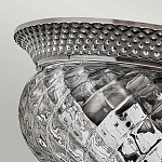 Потолочный светильник с чашеобразным плафоном из толстого волнообразного стекла и широким узорчатым основанием Hinkley варинант исполнения - 6 | Loft Concept в Санкт-петербурге