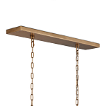 Люстра прямоугольная с каркасом золотого цвета Soft Glow Lamps варинант исполнения - 5 | Loft Concept в Санкт-петербурге