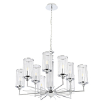 Люстра с 9-ю цилиндрическими стеклянными плафонами Jeanette варинант исполнения - 9 | Loft Concept в Санкт-петербурге