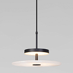 Светодиодный подвесной светильник черный с мраморным рассеивателем варинант исполнения - 2 | Loft Concept в Санкт-петербурге