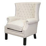 Кресло Charlie Armchair beige flax варинант исполнения - 3 | Loft Concept в Санкт-петербурге