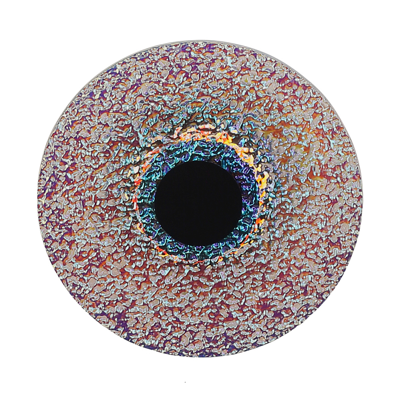 Бра круглое стеклянное с морозным эффектом Heterochromia Мульти Черный в Санкт-петербурге | Loft Concept 