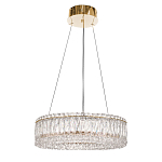 Люстра подвесная круглая из прозрачного хрусталя с золотым корпусом Selfsufficient варинант исполнения - 3 | Loft Concept в Санкт-петербурге