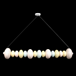 Подвесной светильник светодиодный горизонтальный в виде ожерелья из пастельных сфер Pastel Lunaria Horizon  варинант исполнения - 1 | Loft Concept в Санкт-петербурге