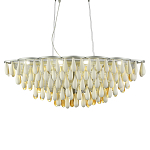 Люстра с подвесками в форме капель на серебристом каркасе Raindrop варинант исполнения - 2 | Loft Concept в Санкт-петербурге